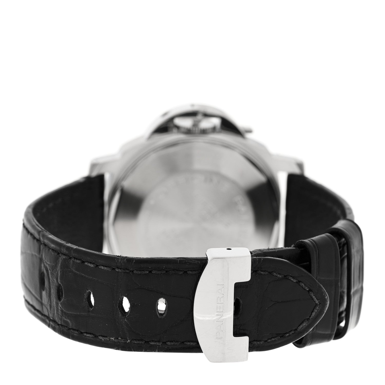 Panerai Stainless Steel Alligator 40mm Luminor Marina Automatic Watch Black PAM00048 3 of 4