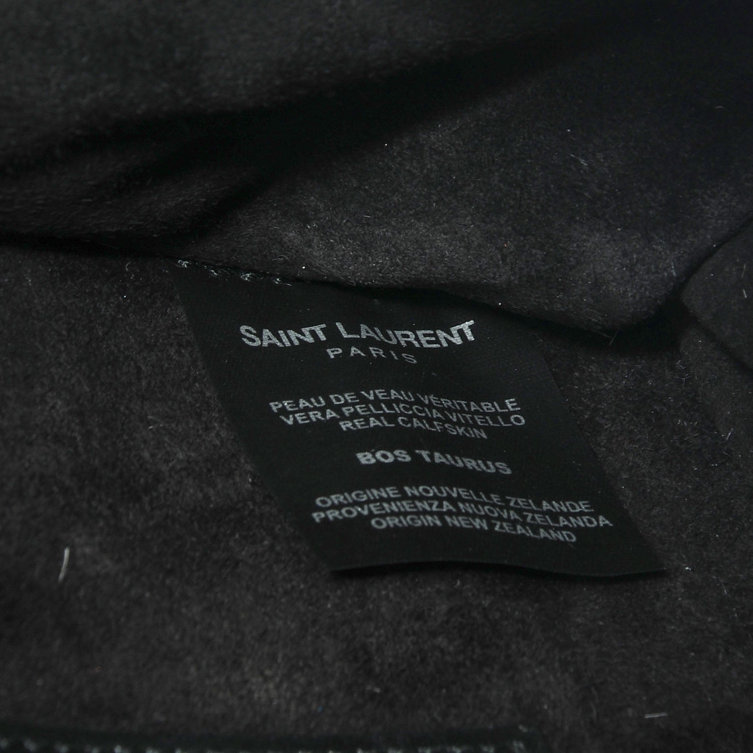 Saint Laurent Calf Hair Leather Snow Leopard Medium Betty White Black 9 of 10