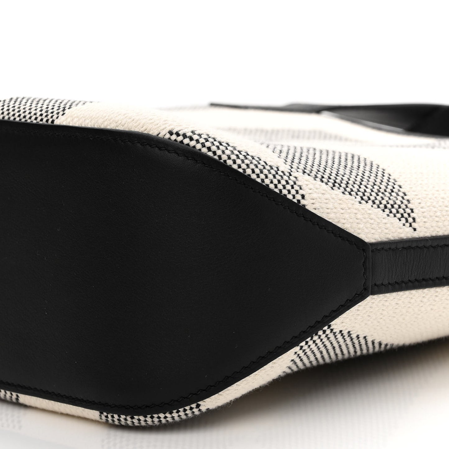 Swift H Canvas Cabas H En Biais 27 Black Ecru