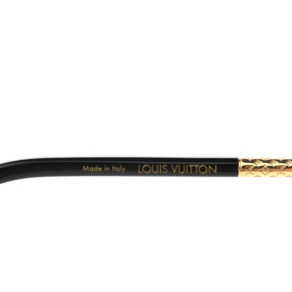 Louis Vuitton Acetate Round Sunglasses Z1052E Black 5 of 9