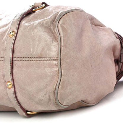 Miu Miu Vitello Lux Large Bow Bag Mughetto 5 of 33