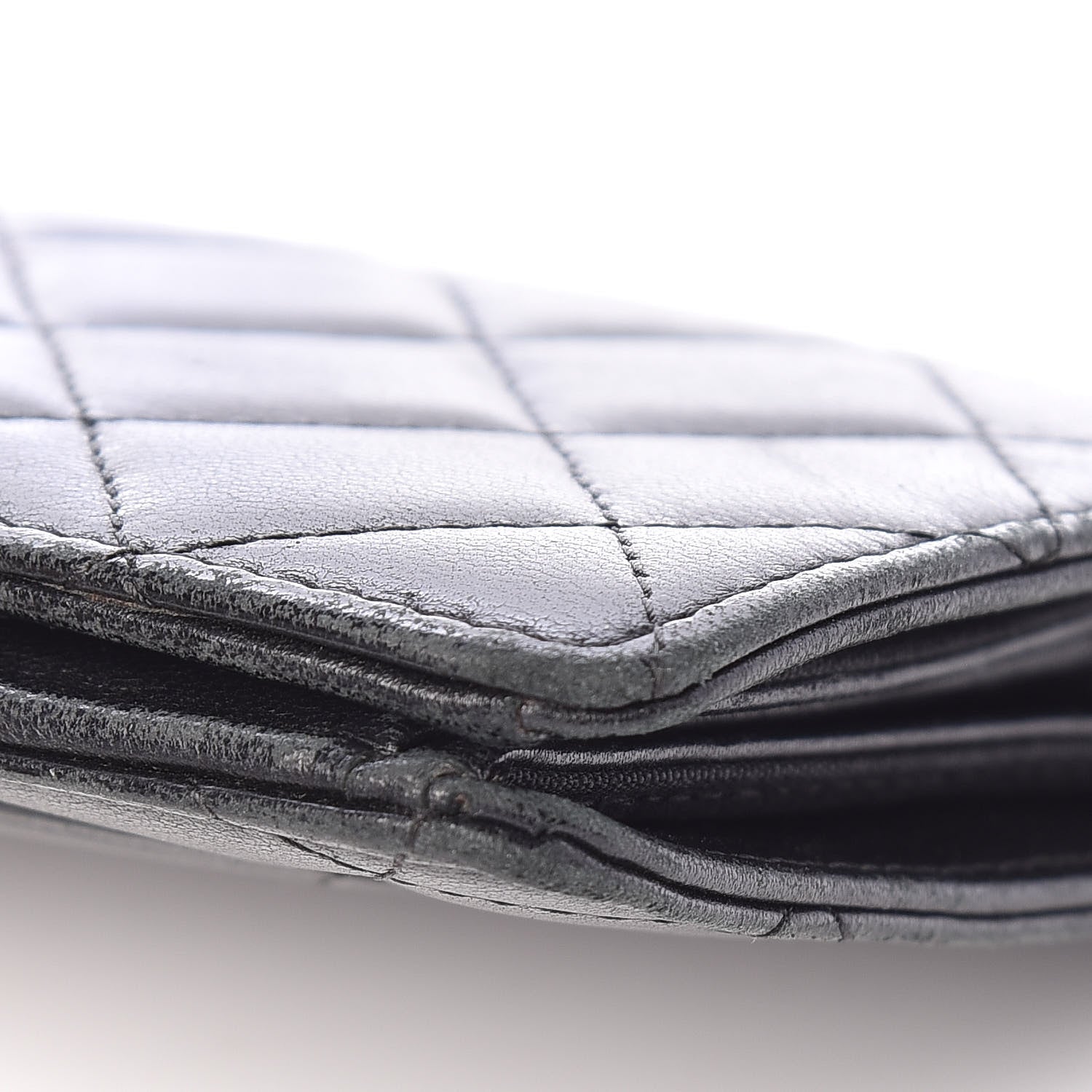 Chanel Lambskin Quilted Yen Wallet Black 15 of 17