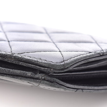 Chanel Lambskin Quilted Yen Wallet Black 15 of 17