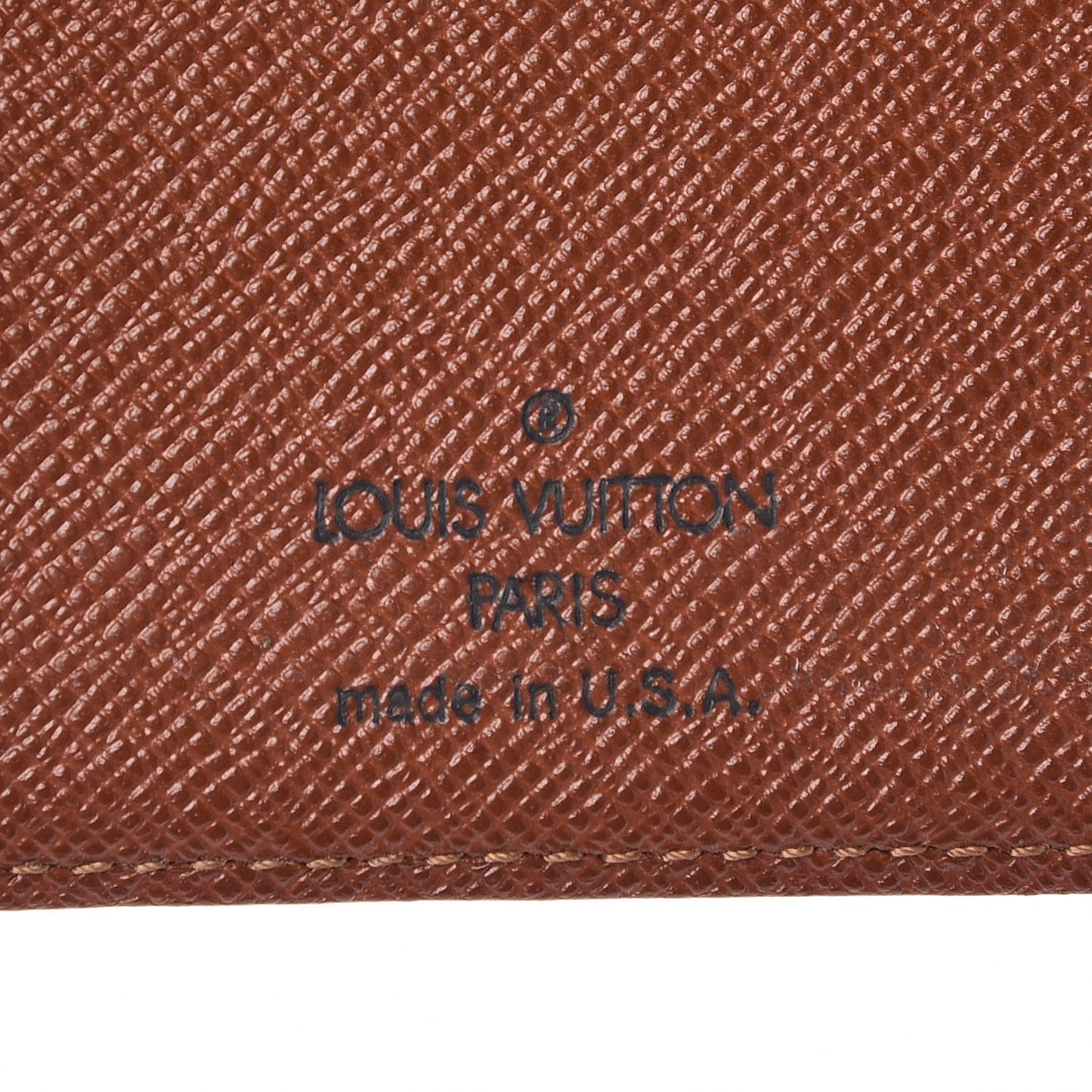 Monogram Simple Checkbook Holder Wallet Cover
