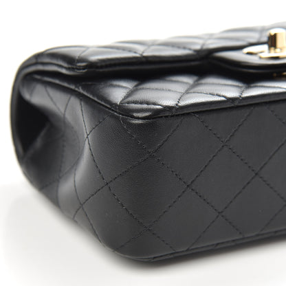 Chanel Lambskin Quilted Mini Rectangular Flap Black 8 of 10