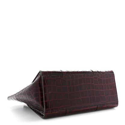 Mulberry Crocodile Embossed Calfskin Bayswater Oxblood 4 of 13