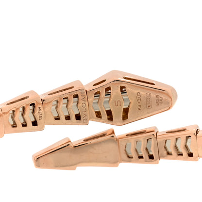 Bulgari 18K Rose Gold Diamond Serpenti Viper Bracelet S 3 of 4