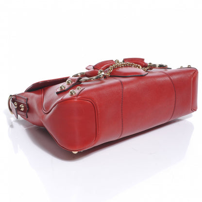 Gucci Leather Horsebit Flap Red 4 of 7