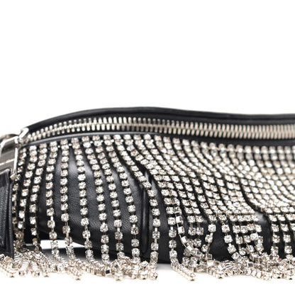 Miu Miu Nappa Crystal Fringe Belt Bag Black 8 of 9