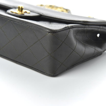 Chanel Lambskin Quilted Small Single Flap Dark Grey 7 of 11