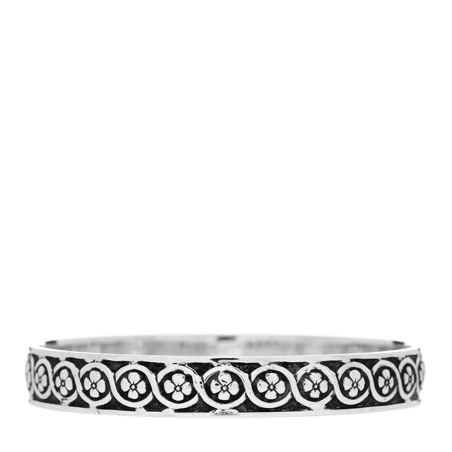 Tiffany Sterling Silver Celtic Makers Mark Bangle Bracelet 2 of 4