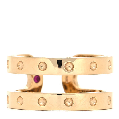 Roberto Coin 18K Yellow Gold Double Symphony Pois Moi Band Ring 54 6.75 1 of 4