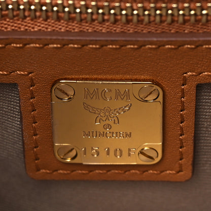 MCM Calfskin Ottomar Monogram Medium Essential Tote Cognac 6 of 9
