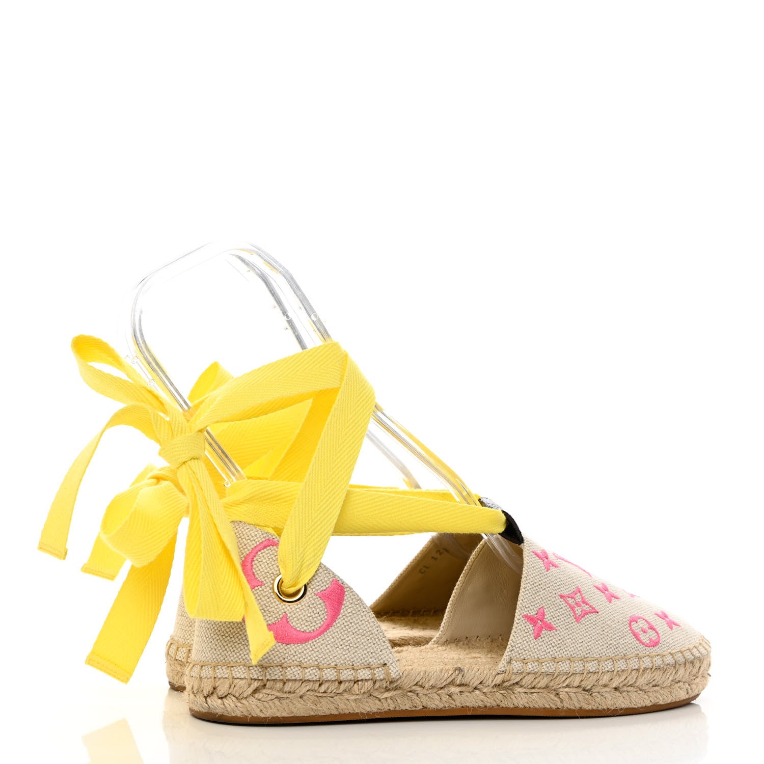 Louis Vuitton Canvas Monogram Starboard Wedge Espadrilles 37.5 Rose Pop 8 of 16