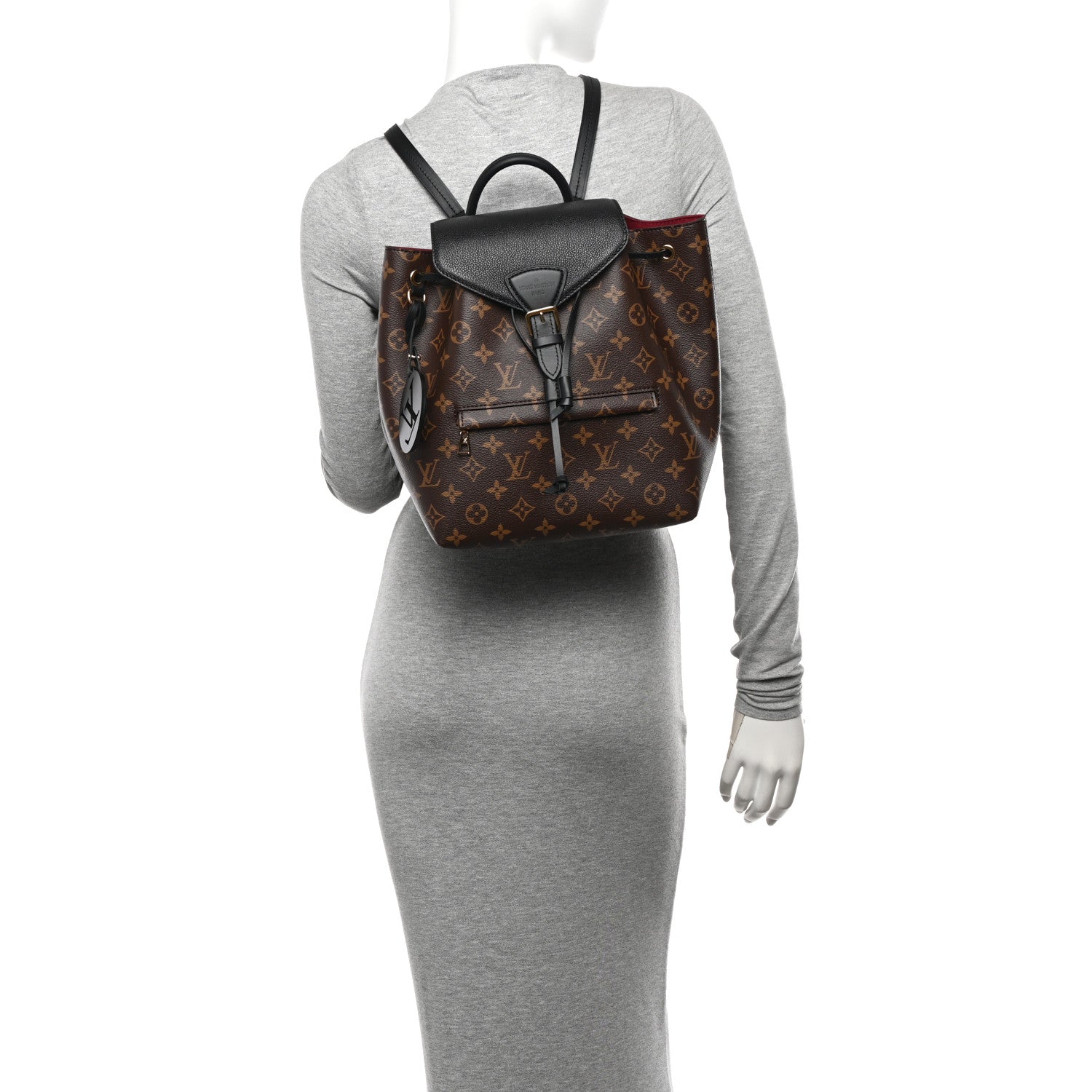 Louis Vuitton Monogram Montsouris PM Black 2 of 11