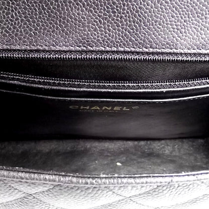 Chanel Caviar Jumbo Double Flap Black 8 of 9