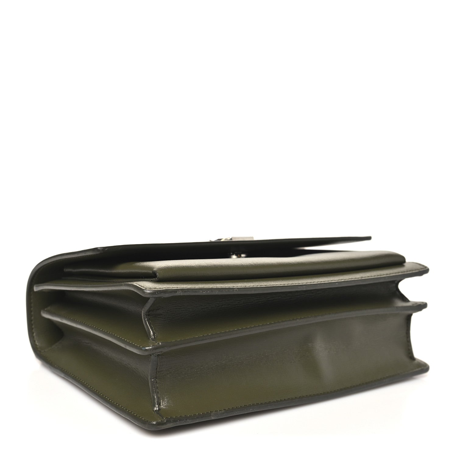 Saint Laurent Calfskin Medium Monogram Sunset Vert Kaki 4 of 11