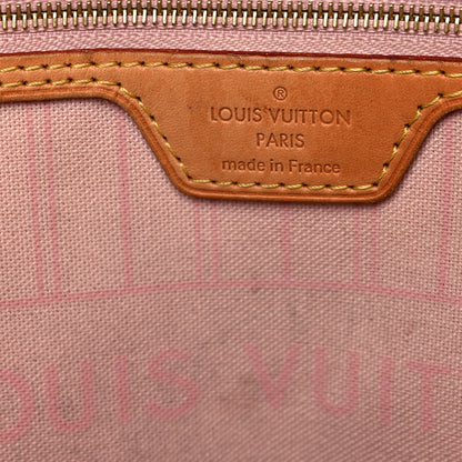 Louis Vuitton Damier Azur Neo Neverfull MM Rose Ballerine 7 of 19
