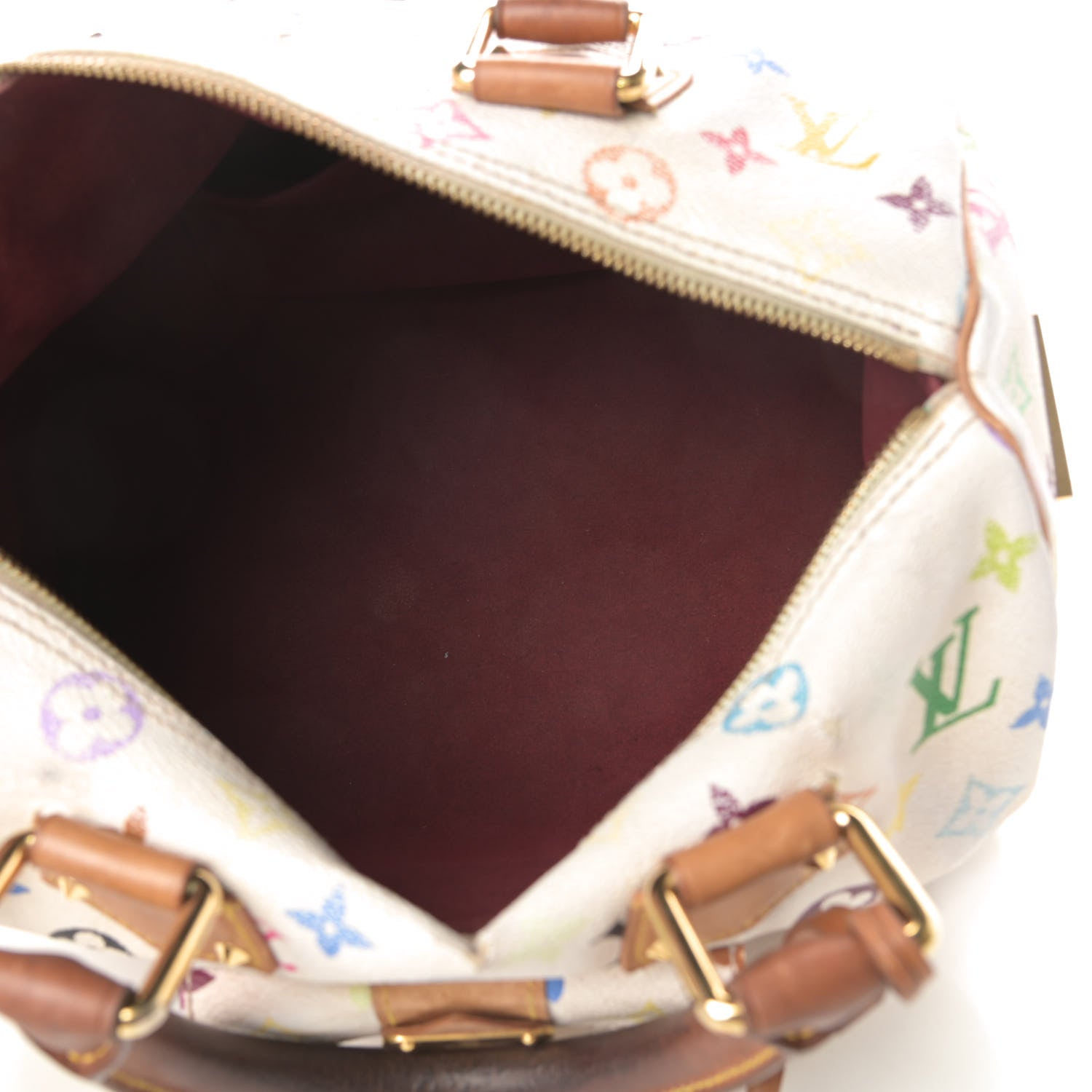 Louis Vuitton Monogram Multicolor Speedy 30 White 5 of 20