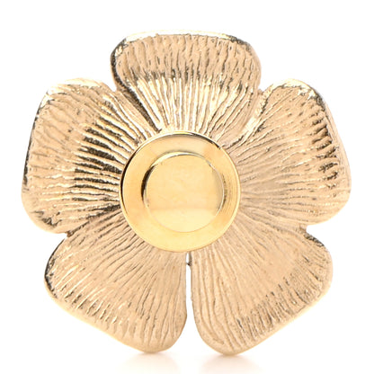 Chanel Crystal Pearl Camellia CC Brooch Gold 3 of 5