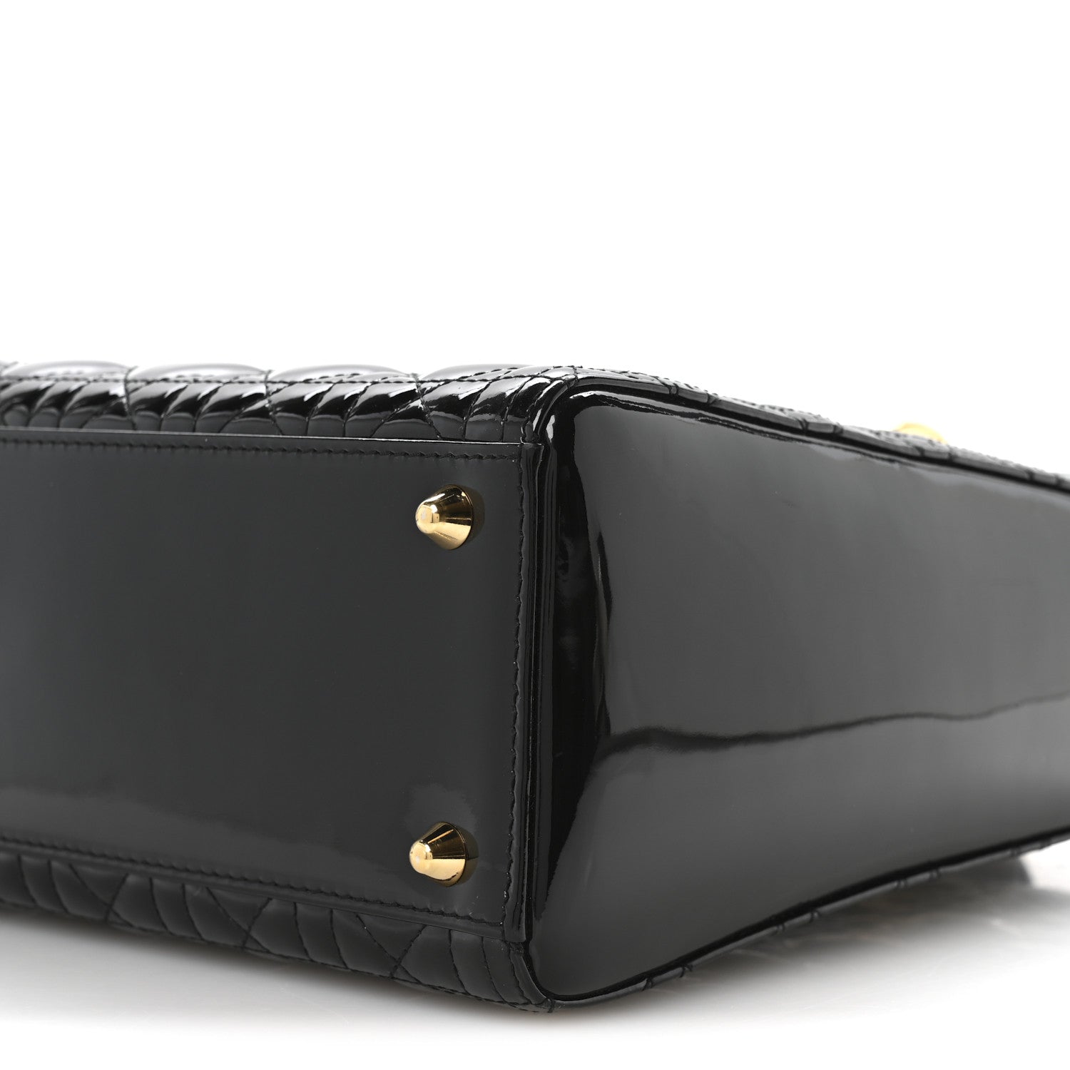 Christian Dior Patent Cannage Large Lady Dior Black 10 of 10