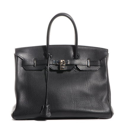 Hermes Taurillon Clemence Birkin 35 Black 1 of 21