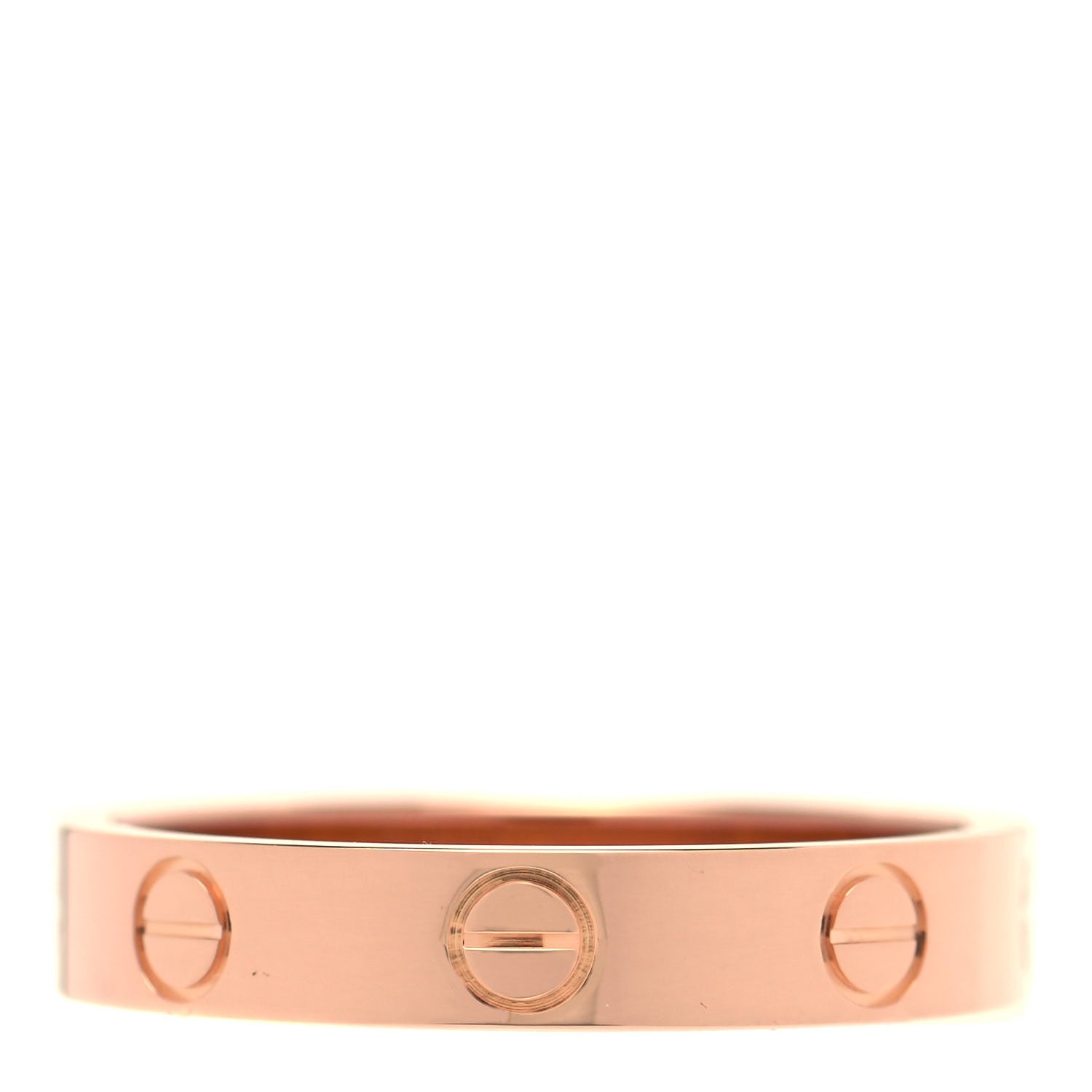 Cartier 18K Pink Gold 3.5mm LOVE Wedding Band Ring 54 6.75 1 of 5