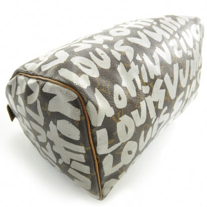 Louis Vuitton Monogram Graffiti Speedy 30 Silver 5 of 9
