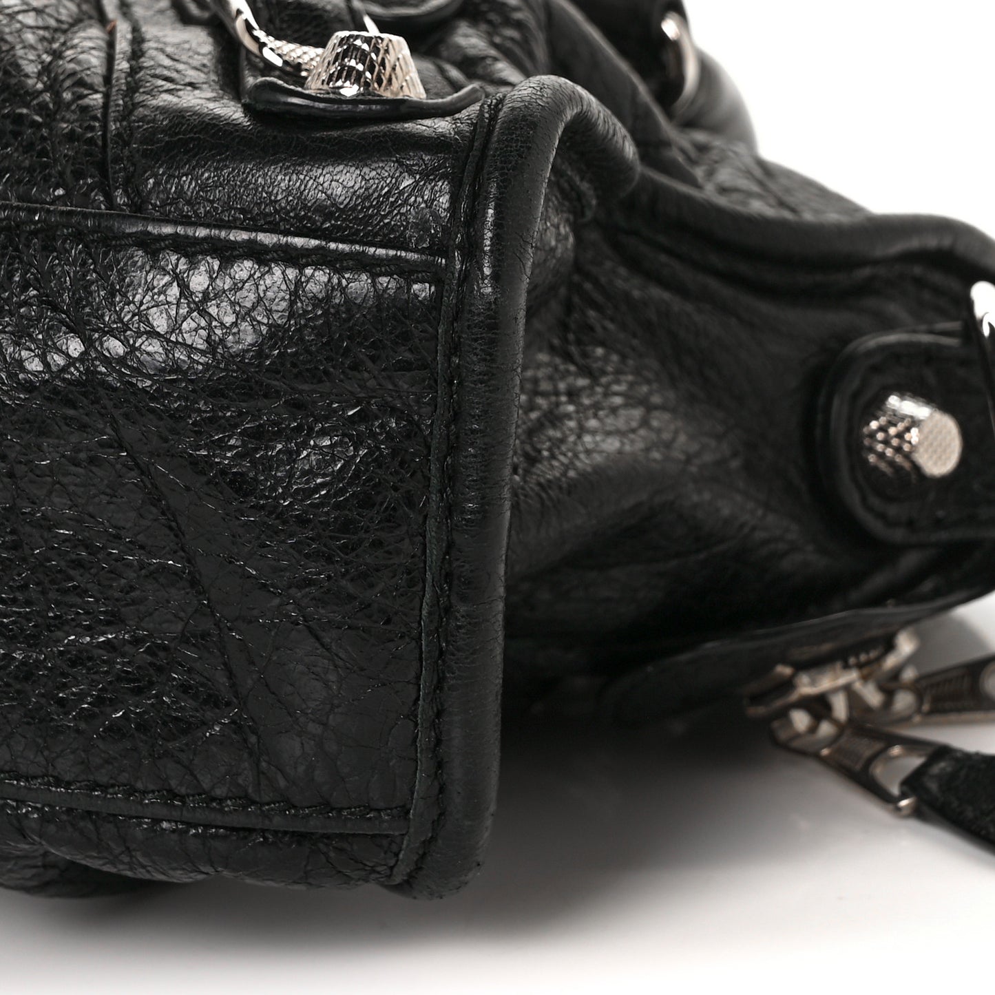 Agneau Giant 12 Silver Hardware Mini City Black