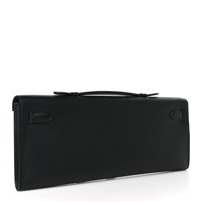 Hermes Swift Kelly Cut Clutch Pochette Black 3 of 10