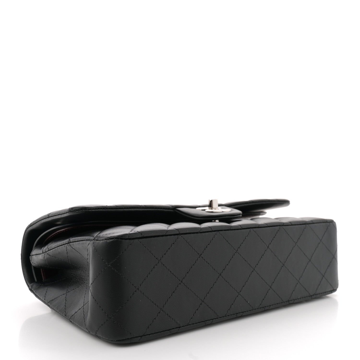 Chanel Lambskin Quilted Medium Double Flap Black 4 of 11