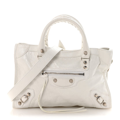 Balenciaga Agneau Arena Silver Hardware Small Le City Optic White 1 of 9