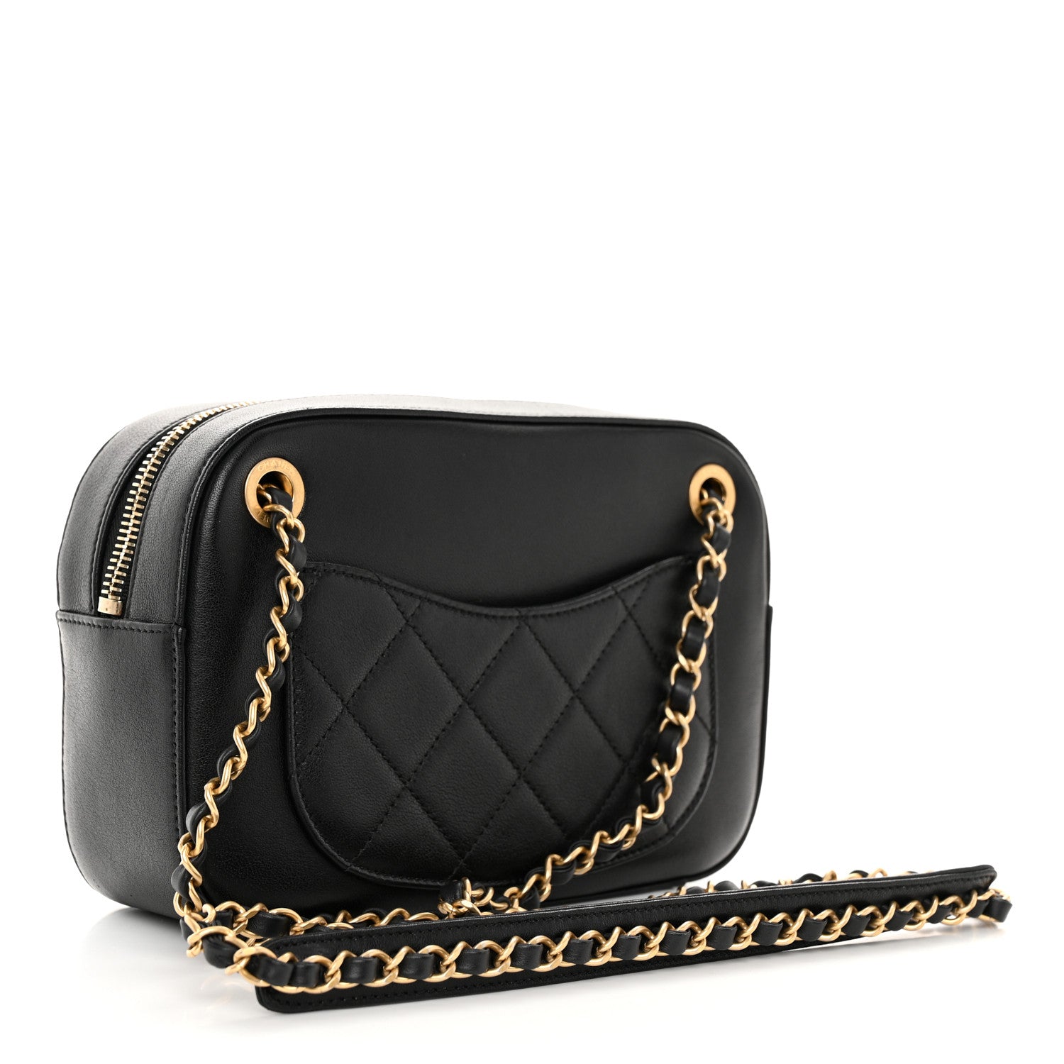 Chanel Goatskin Quilted 19 Camera Case Black 3 of 10