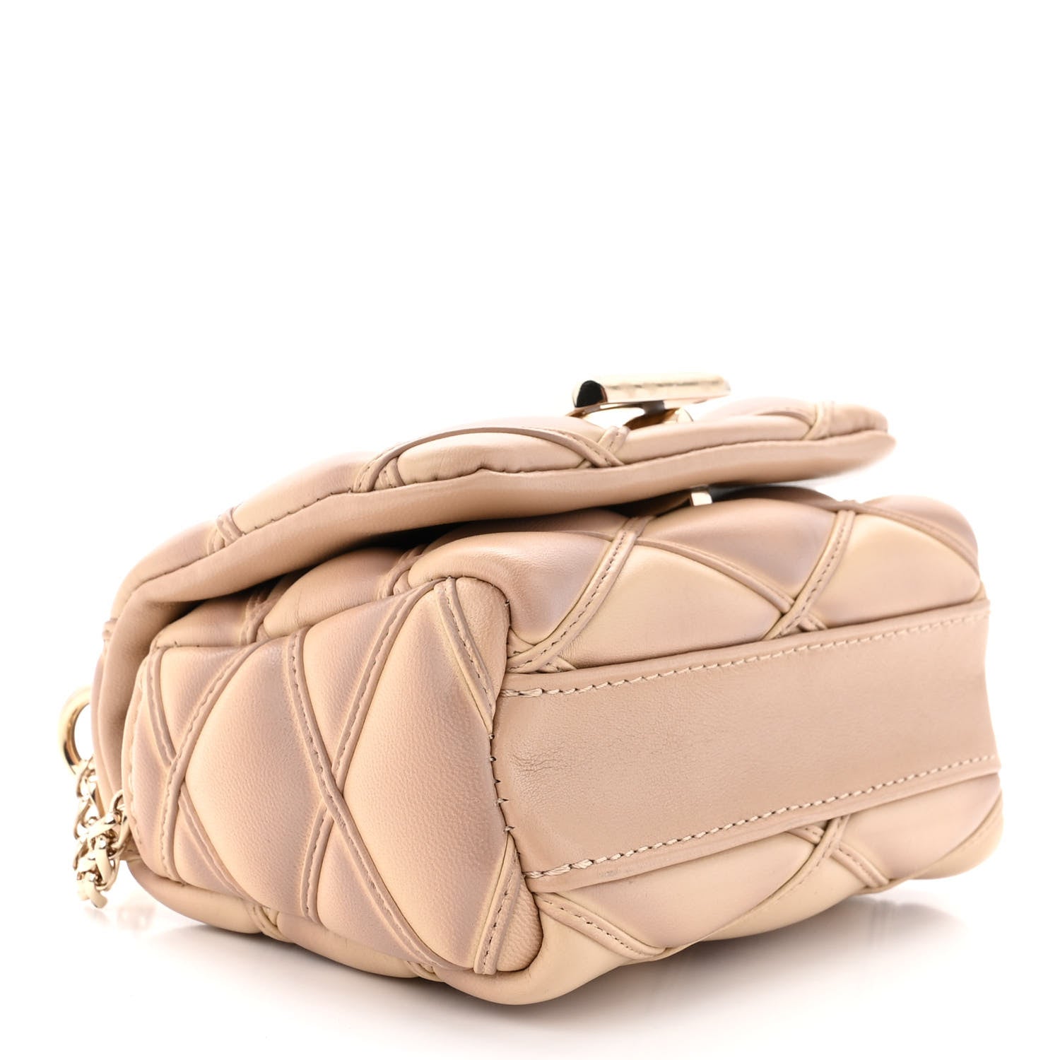 Louis Vuitton Lambskin Malletage Pico GO-14 Beige Pink 4 of 9
