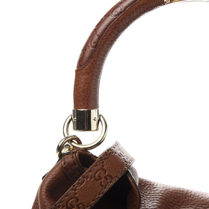 Gucci Calfskin Medium Indy Top Handle Bag Brown 11 of 13