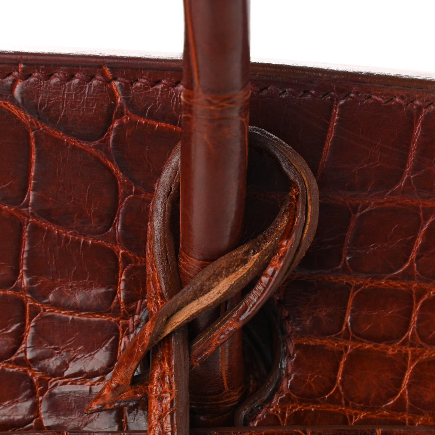 Shiny Alligator Birkin 35 Miel