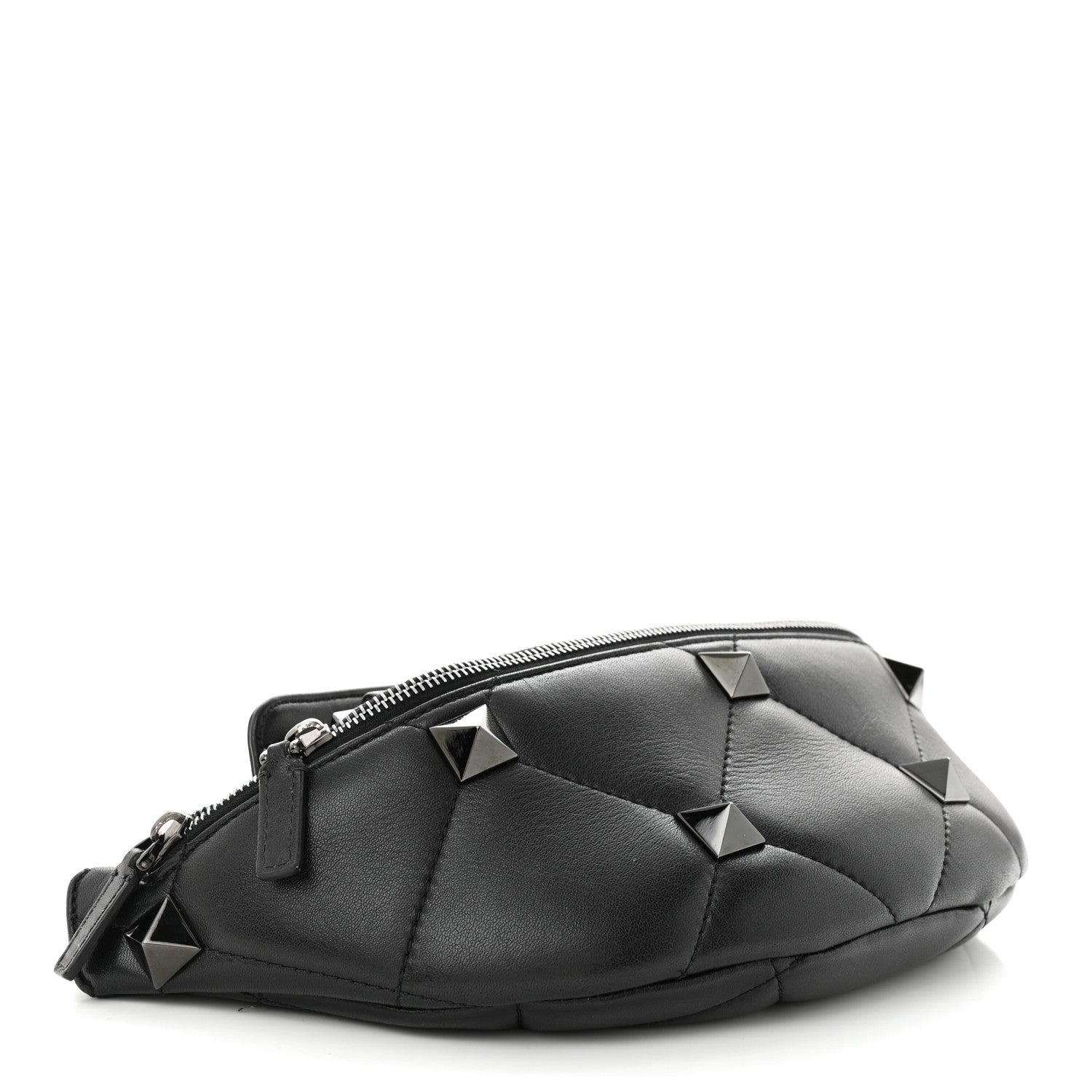 Valentino Garavani Nappa Monochrome Roman Stud Belt Bag Black 4 of 10