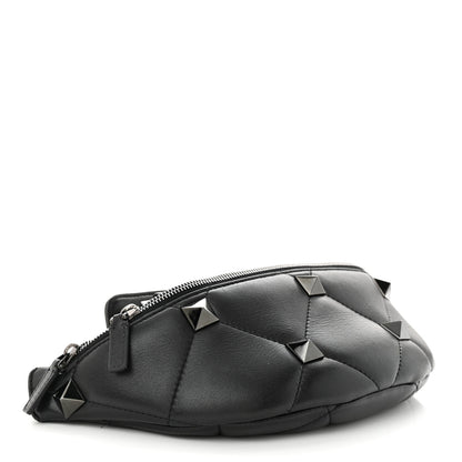 Valentino Garavani Nappa Monochrome Roman Stud Belt Bag Black 4 of 10