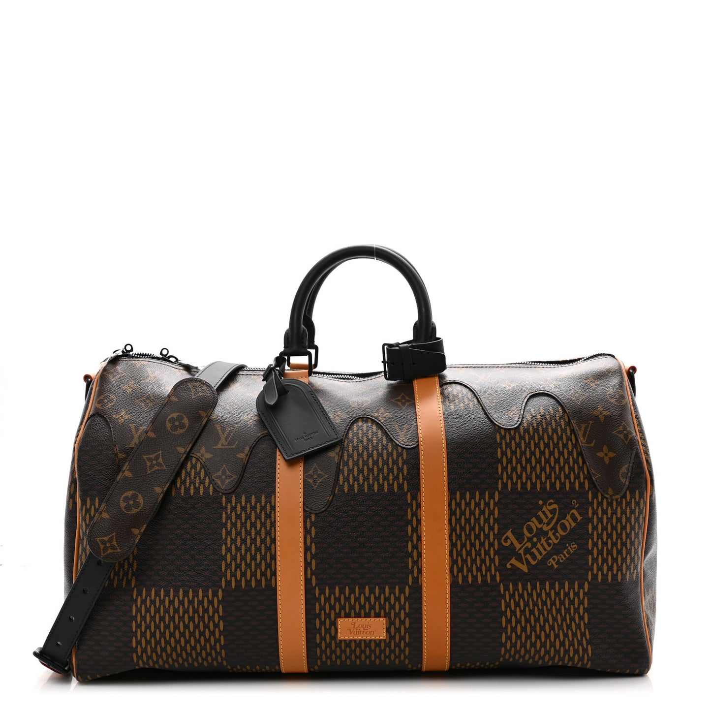 x Nigo Giant Damier Ebene Monogram Keepall Bandouliere 50