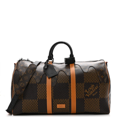 Louis Vuitton x Nigo Giant Damier Ebene Monogram Keepall Bandouliere 50 1 of 10
