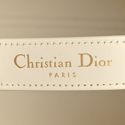 Christian Dior Calfskin Macrocannage Medium Toujours White 5 of 10