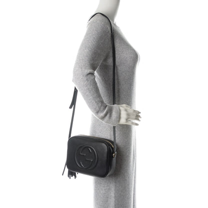 Gucci Pebbled Calfskin Small Soho Disco Bag Black 2 of 7