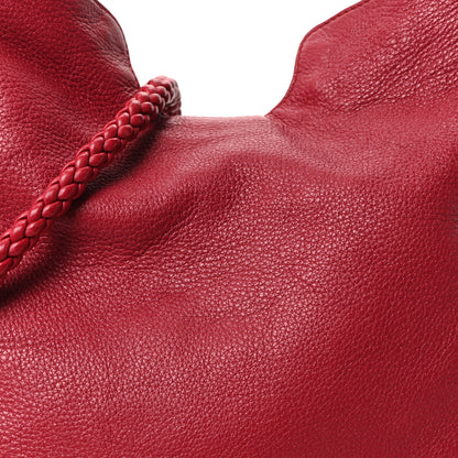 Gucci Pebbled Calfskin Medium G Wave Shoulder Bag Red 16 of 21