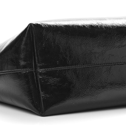 Saint Laurent Patent Calfskin Large Shopping Tote Black 10 of 14