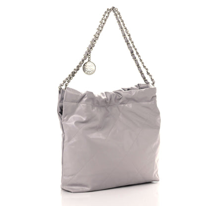 Chanel Shiny Calfskin Quilted Small Chanel 22 Grey 4 of 12