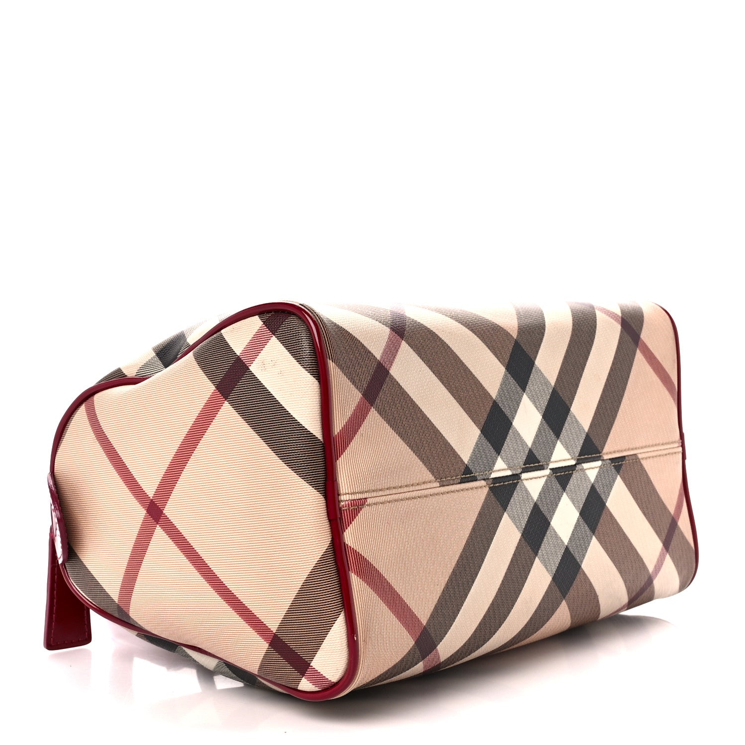 burberry walk in the rain bowler bag 2007 Burberry Patent Nova Check Chester Bowling Bag Raspberry Sorbet 1458207 –  FASHIONPHILE