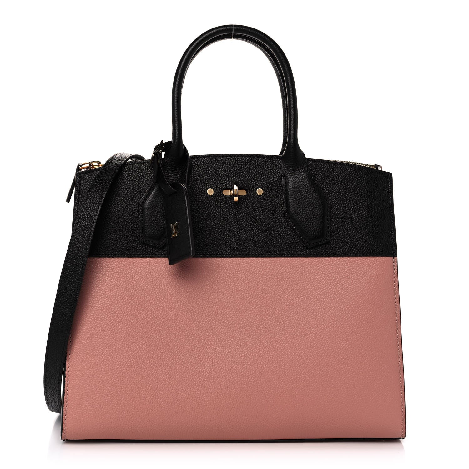 Louis Vuitton Calfskin City Steamer MM Magnolia Black 1 of 11