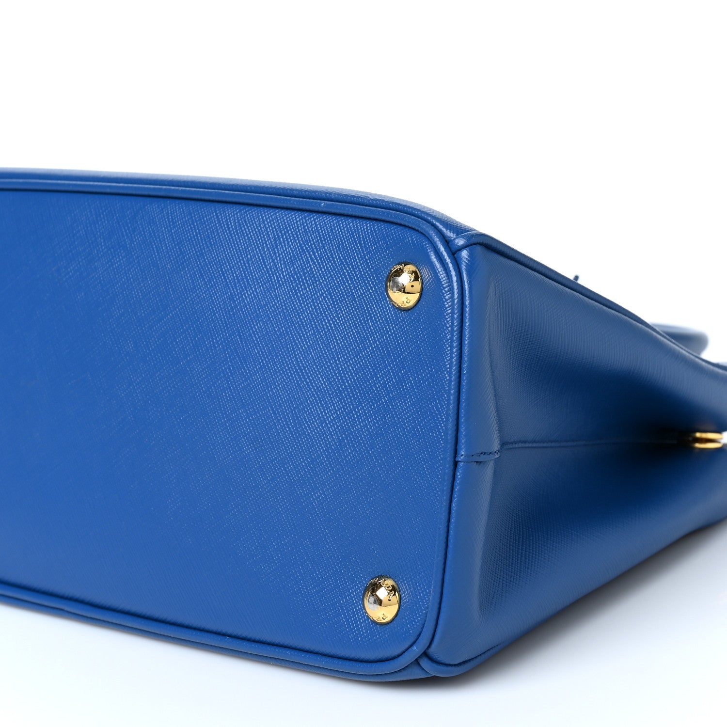 Prada Saffiano Lux Small Galleria Double Zip Tote Azzurro 1228061