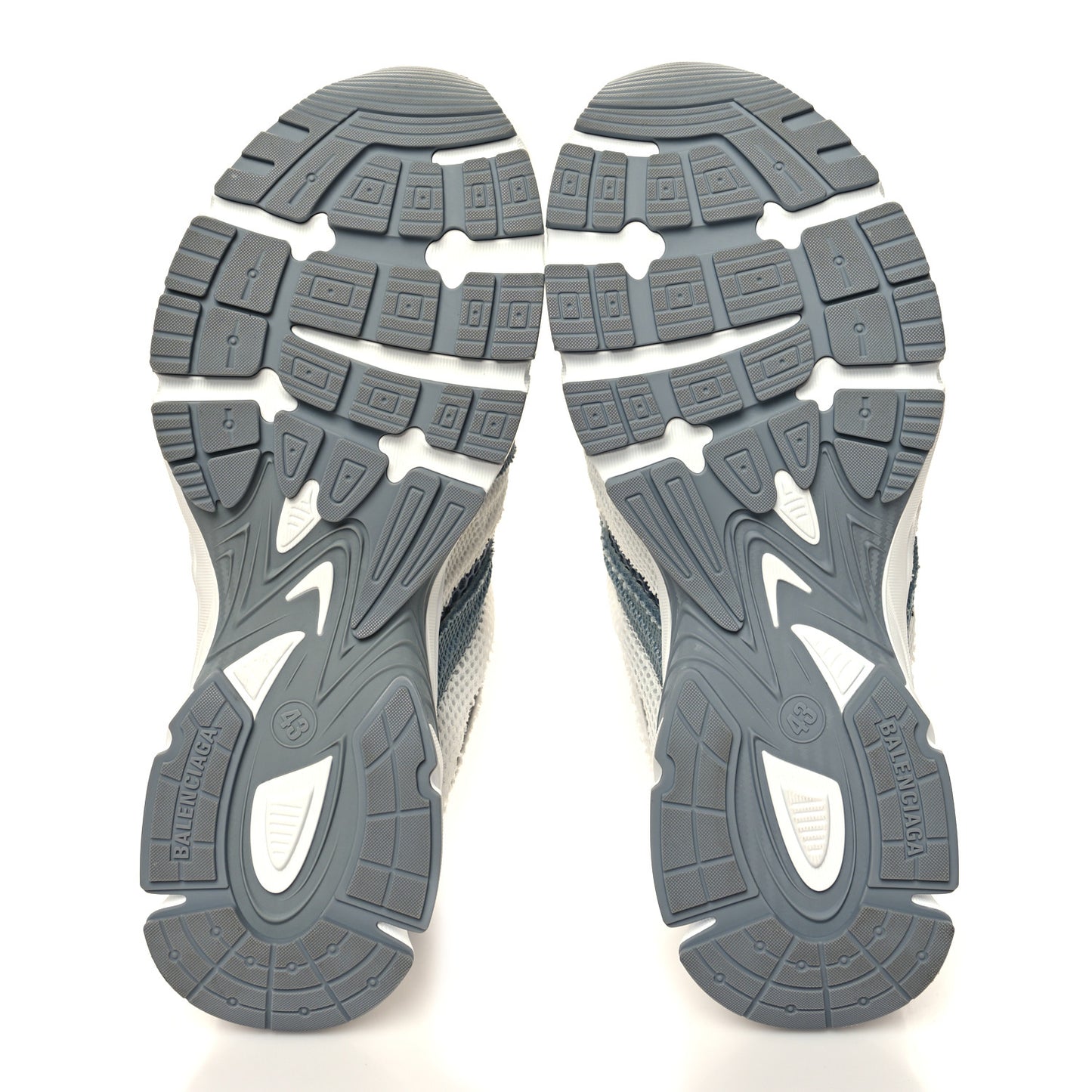 Fabric Mesh Mens Phantom Sneakers 43 Grey White