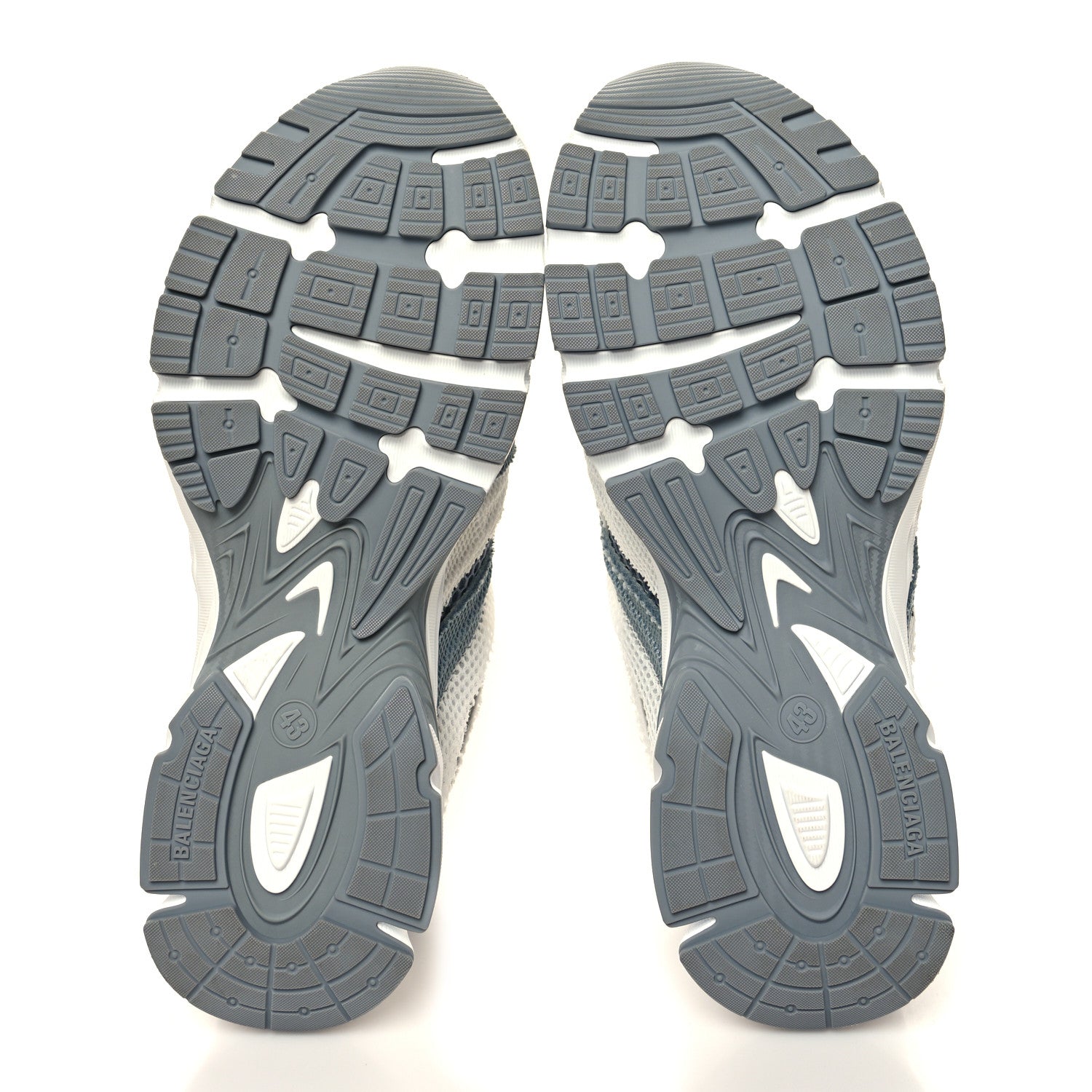 Balenciaga Fabric Mesh Mens Phantom Sneakers 43 Grey White 5 of 8